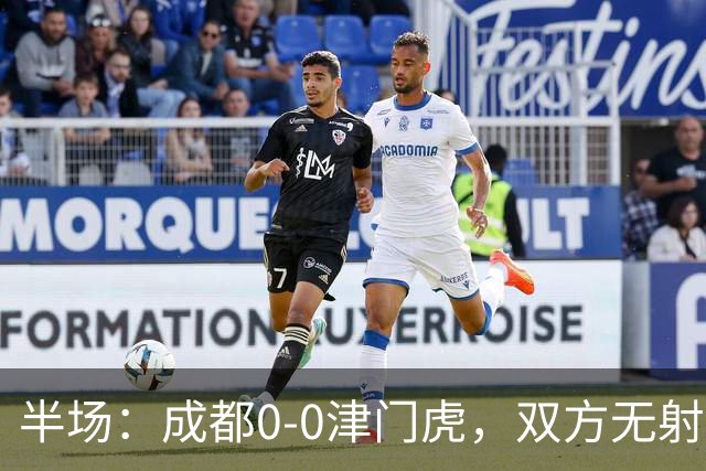 半场：成都0-0津门虎，双方无射正，按此比分成都将夺冠